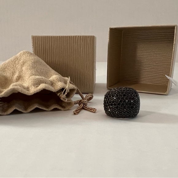 Black Spinel Ring in 925 Silver - Excellent Condition - Size 5 - Picture 9 of 9